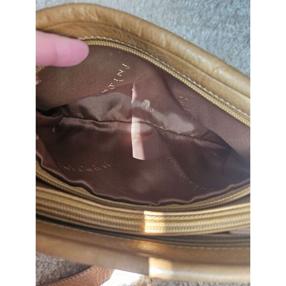 Montini Brown italian Leather bag - Picture 7 of 14